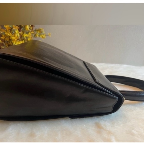 🩷 Salvatore Ferragamo Leather Gancini Handbag Black 2 Way💚 - Picture 14 of 16